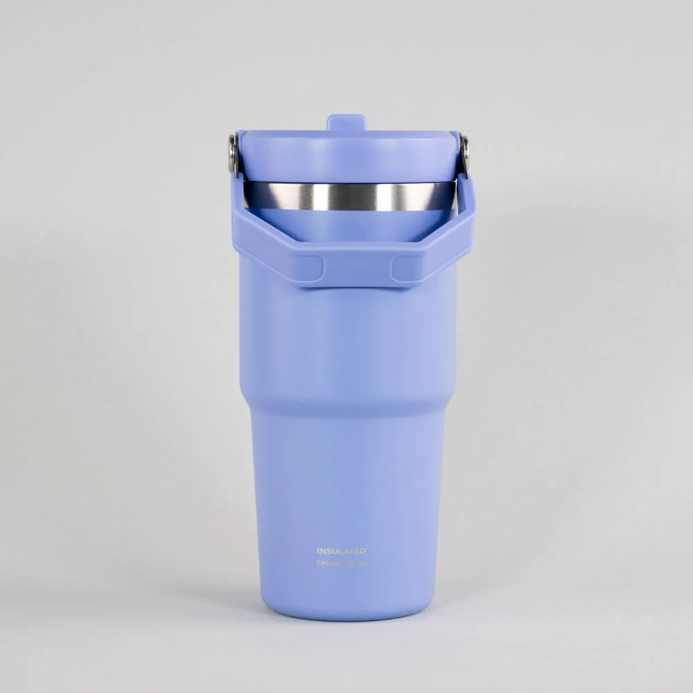 BOTELLA INSULADA C/ MANGO COLORES 590ML KEEP CELESTE1