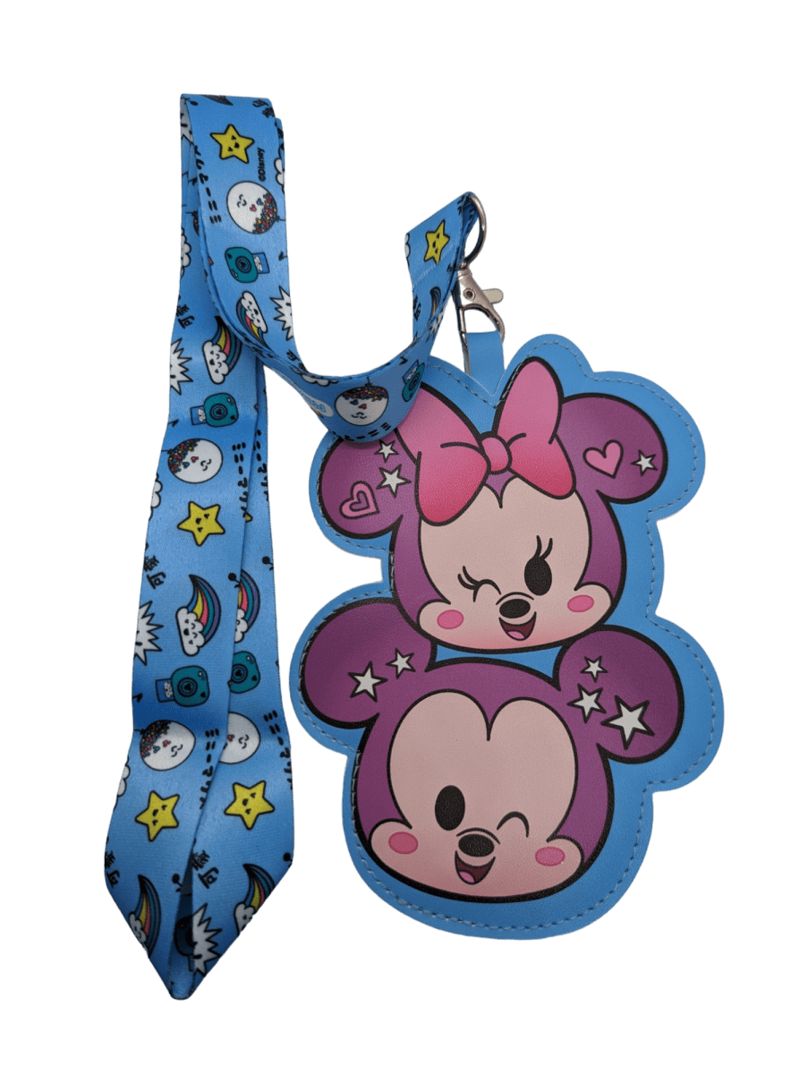 LANYARD C/PORTA TARJETA MICKEY - MINNIE1