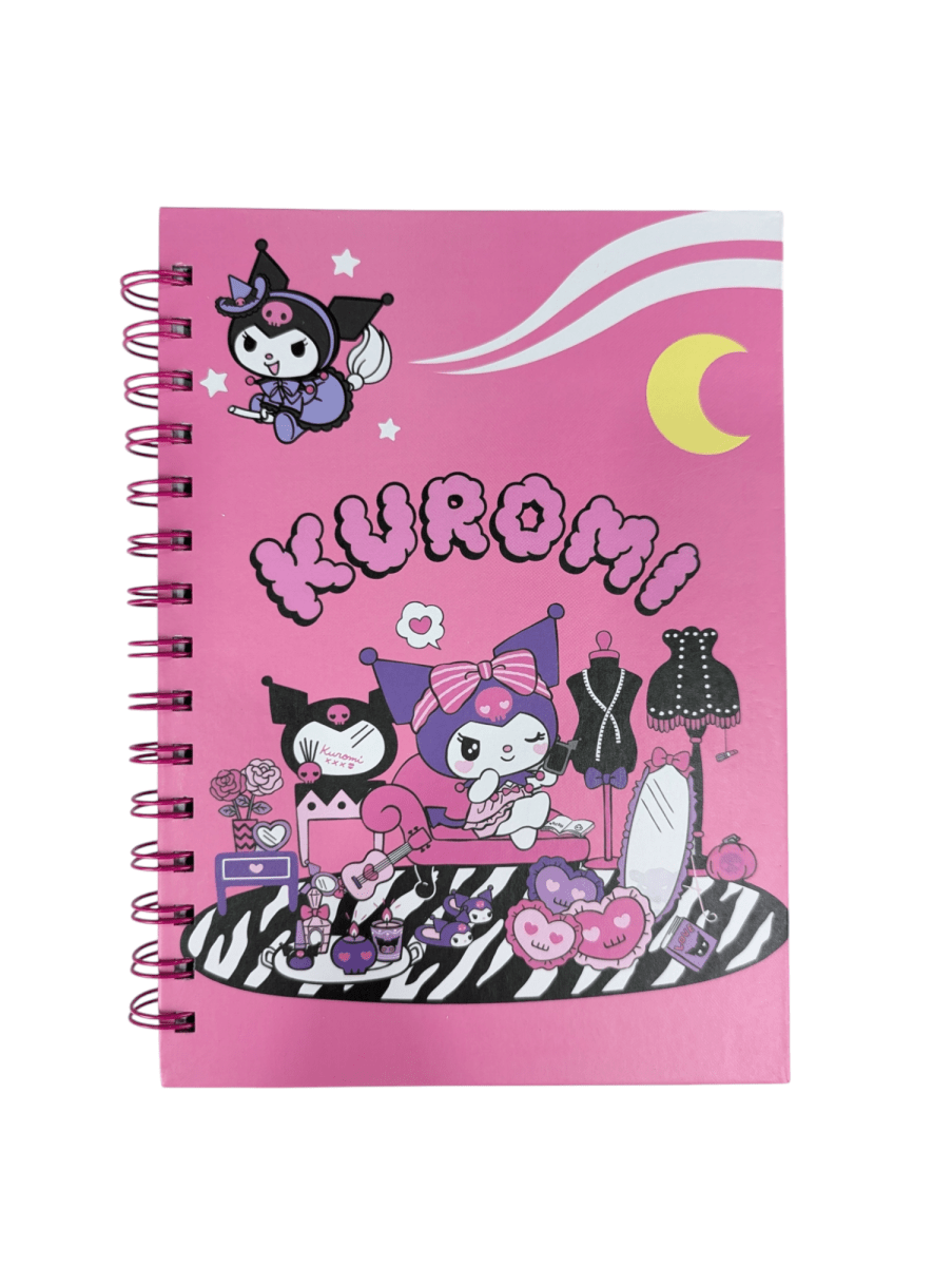 LIBRETA CON ESPIRAL KUROMI CEBRA1