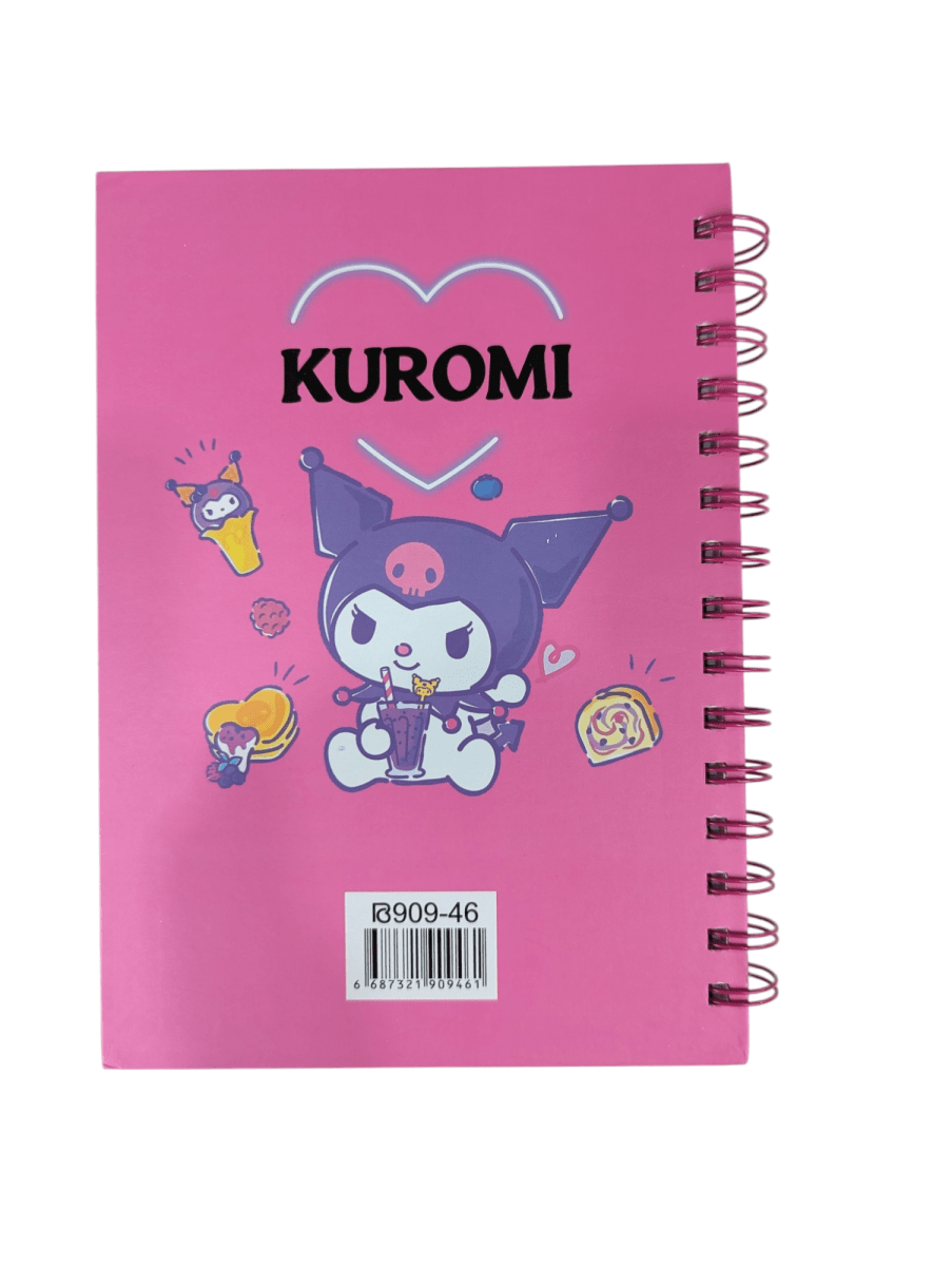 LIBRETA CON ESPIRAL KUROMI MILKSHAKE3