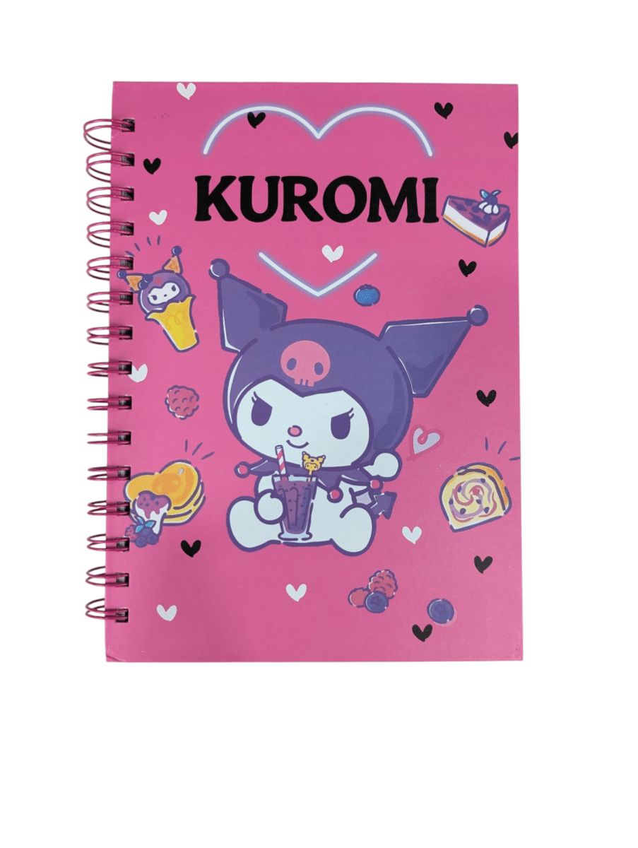 LIBRETA CON ESPIRAL KUROMI MILKSHAKE1
