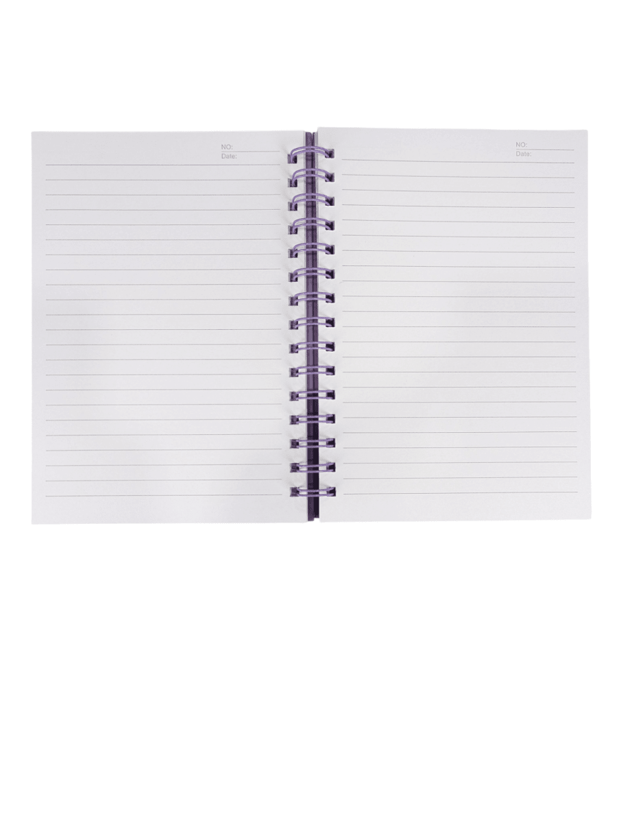LIBRETA CON ESPIRAL KUROMI PURPLE2