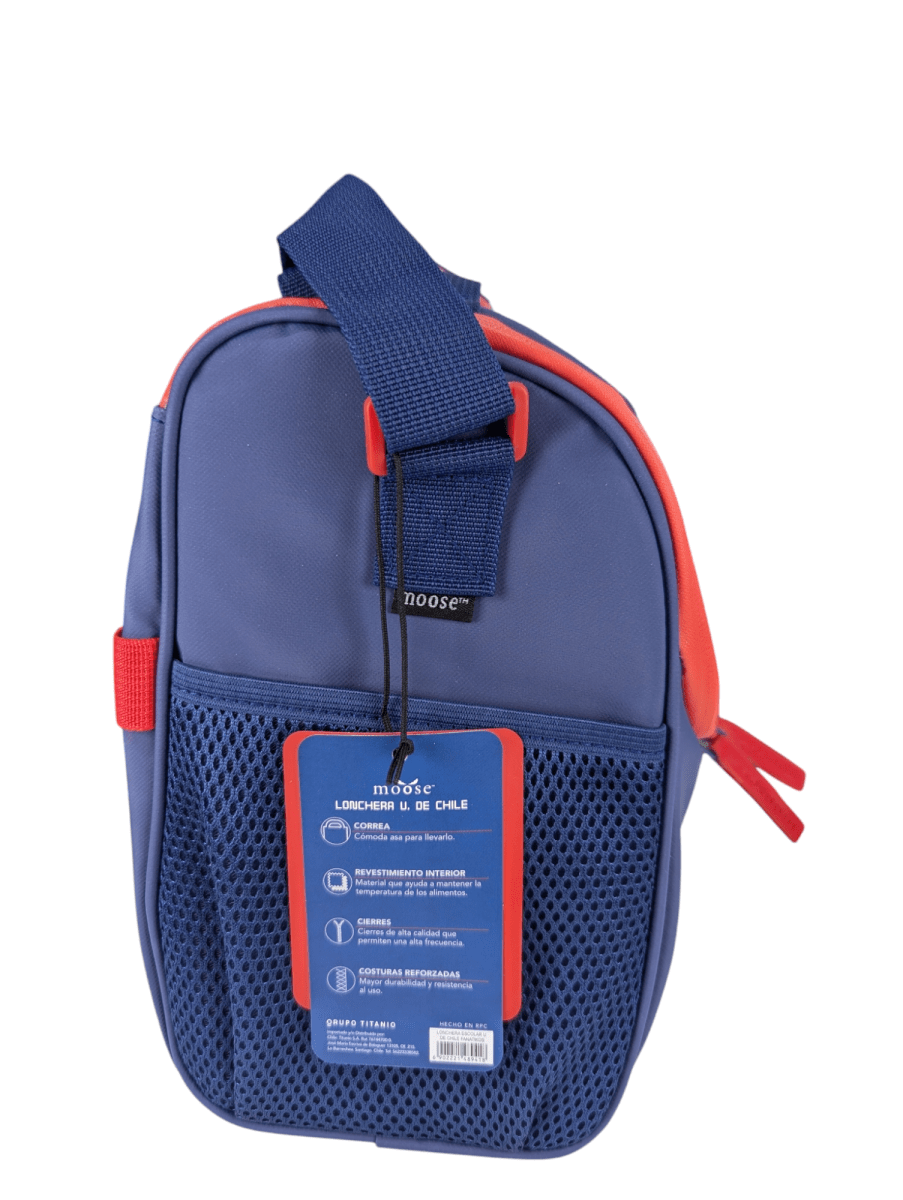 LONCHERA ESCOLAR FANATIKOS MOOSE U DE CHILE - PRÀCTICA Y FUNCIONAL CON COMPARTIMIENTO TÈRMICO5