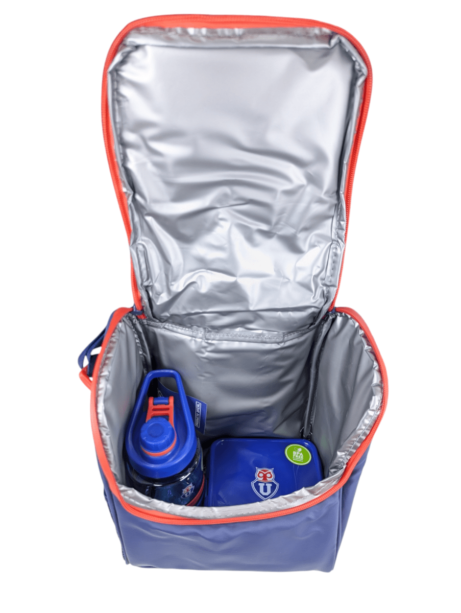 LONCHERA ESCOLAR FANATIKOS MOOSE U DE CHILE - PRÀCTICA Y FUNCIONAL CON COMPARTIMIENTO TÈRMICO6