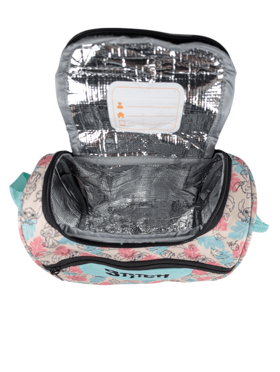 LONCHERA STITCH TÉRMICA DISEÑO JUVENIL: AISLAMIENTO ALUMINIO, MATERIAL RESISTENTE6