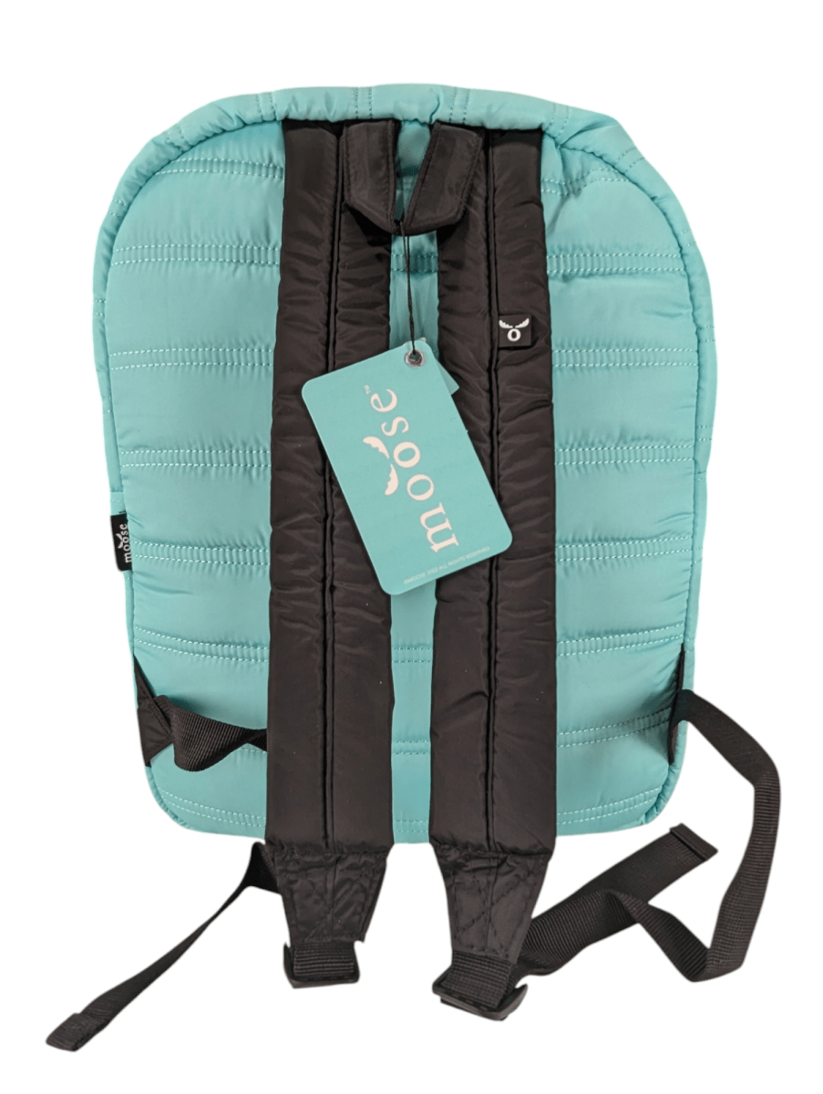 MOCHILA ESCOLAR MOOSE PARKA MENTA CON PORTA LAPTOP Y AJUSTE ELÁSTICO: URBANA, VIAJES, CLASES4
