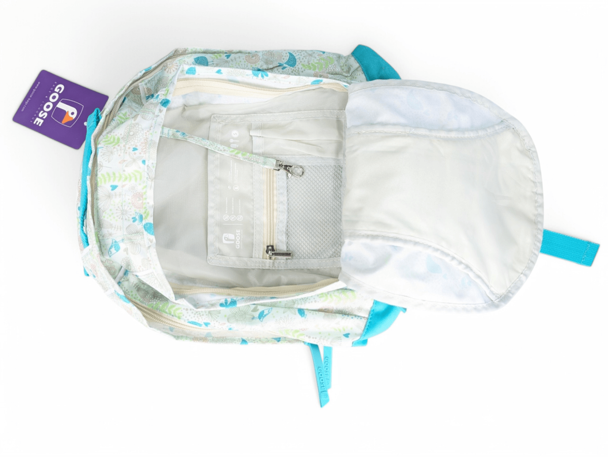 MOCHILA GOOSE ESPALDA PAJAROS MENTA: CÓMODA Y RESISTENTE, 100% POLIESTER5