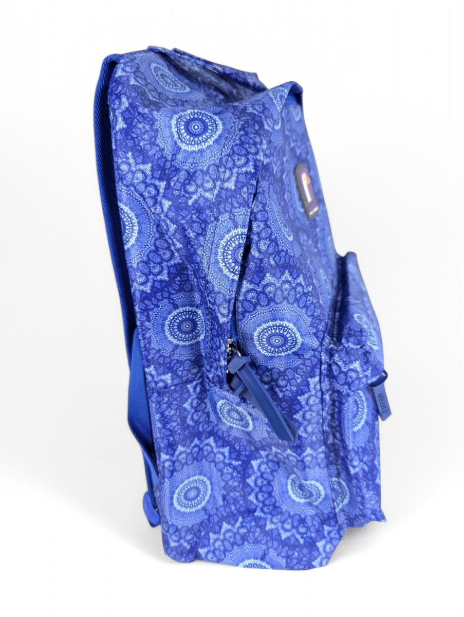 MOCHILA GOOSE MORAINE MANDALA AZUL, IDEAL PARA COLEGIO, UNIVERSIDASD O TRABAJO, CON ESPACIO PARA NOTEBOOK2
