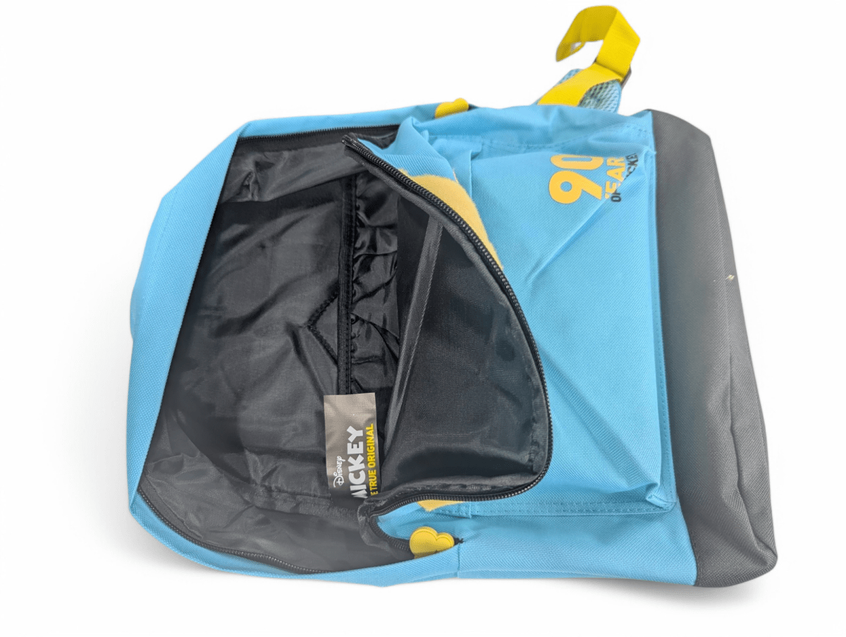 MOCHILA JUVENIL CELESTE MICKEY 90 AÑOS: PORTA LAPTOP, 100% POLIESTER6