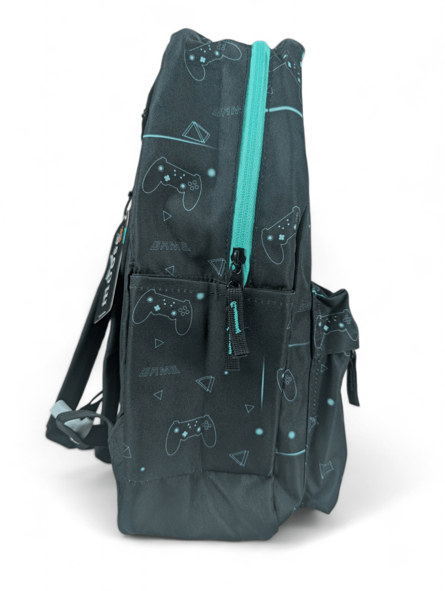 MOCHILA KIDS GAMER MOOSE: COMODA Y FUNCIONAL, CON PORTA LAPTOP Y PORTA BOTELLA.4