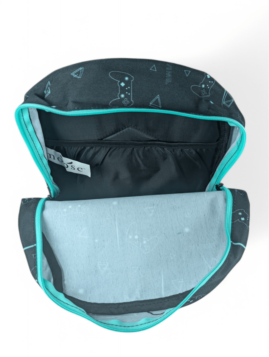 MOCHILA KIDS GAMER MOOSE: COMODA Y FUNCIONAL, CON PORTA LAPTOP Y PORTA BOTELLA.6