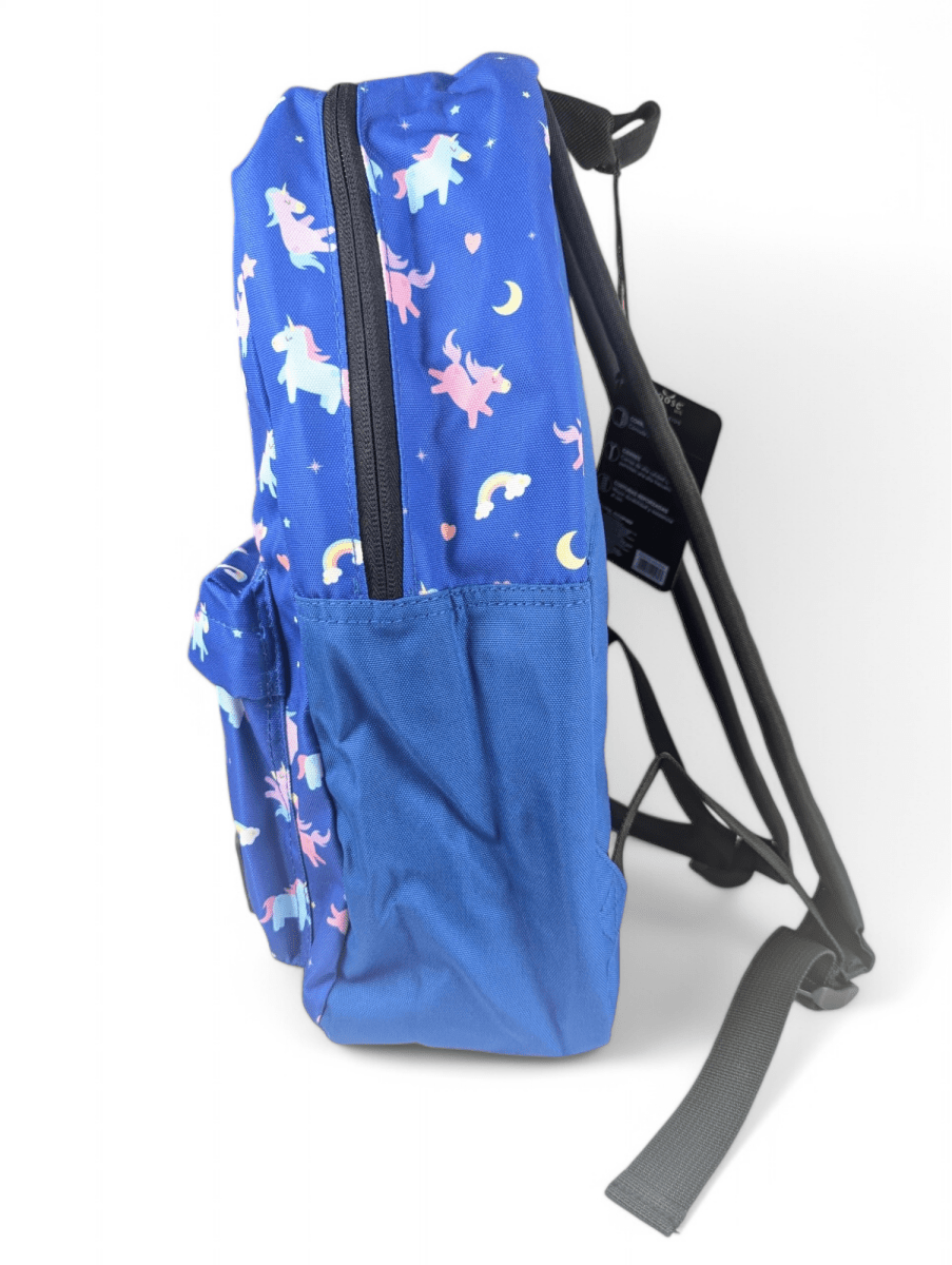 MOCHILA KIDS STARS MOOSE UNICORNIO: PORTA LAPTOP, PORTA BOTELLA, 100% POLIESTER3
