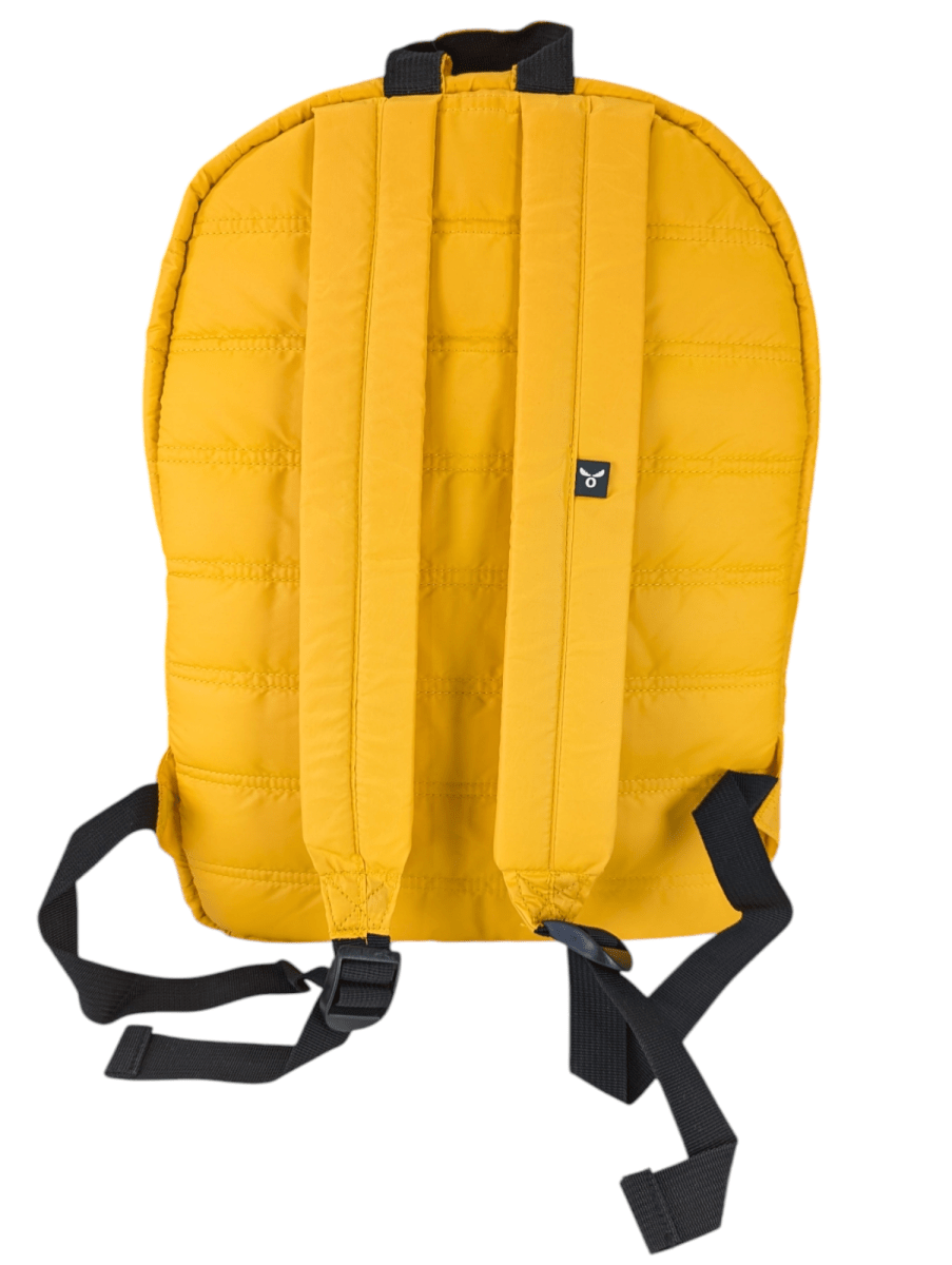 MOCHILA ESCOLAR MOOSE PARKA AMARILLA CON PORTA LAPTOP Y AJUSTE ELÁSTICO: URBANA, VIAJES, CLASES4