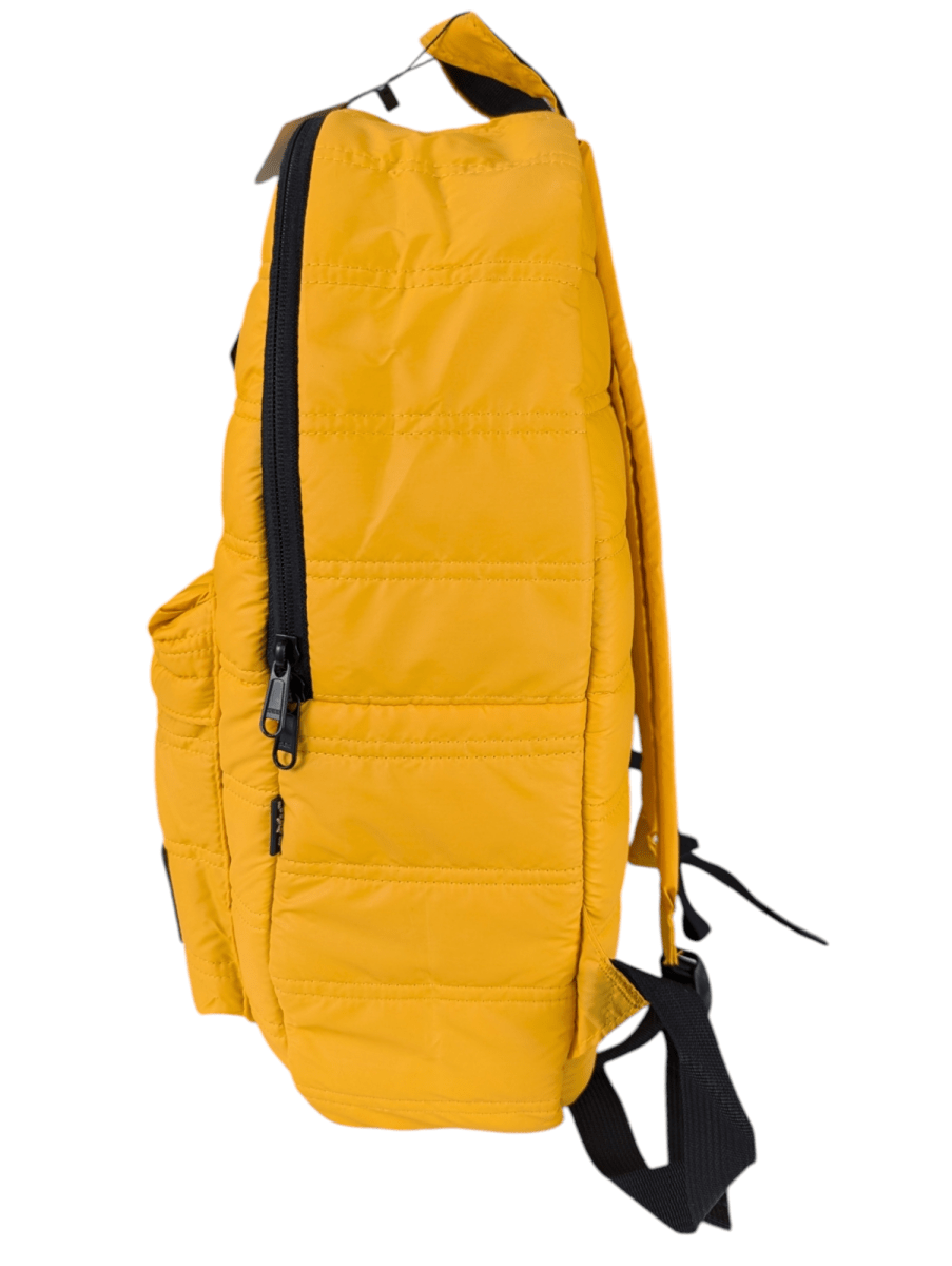 MOCHILA ESCOLAR MOOSE PARKA AMARILLA CON PORTA LAPTOP Y AJUSTE ELÁSTICO: URBANA, VIAJES, CLASES2