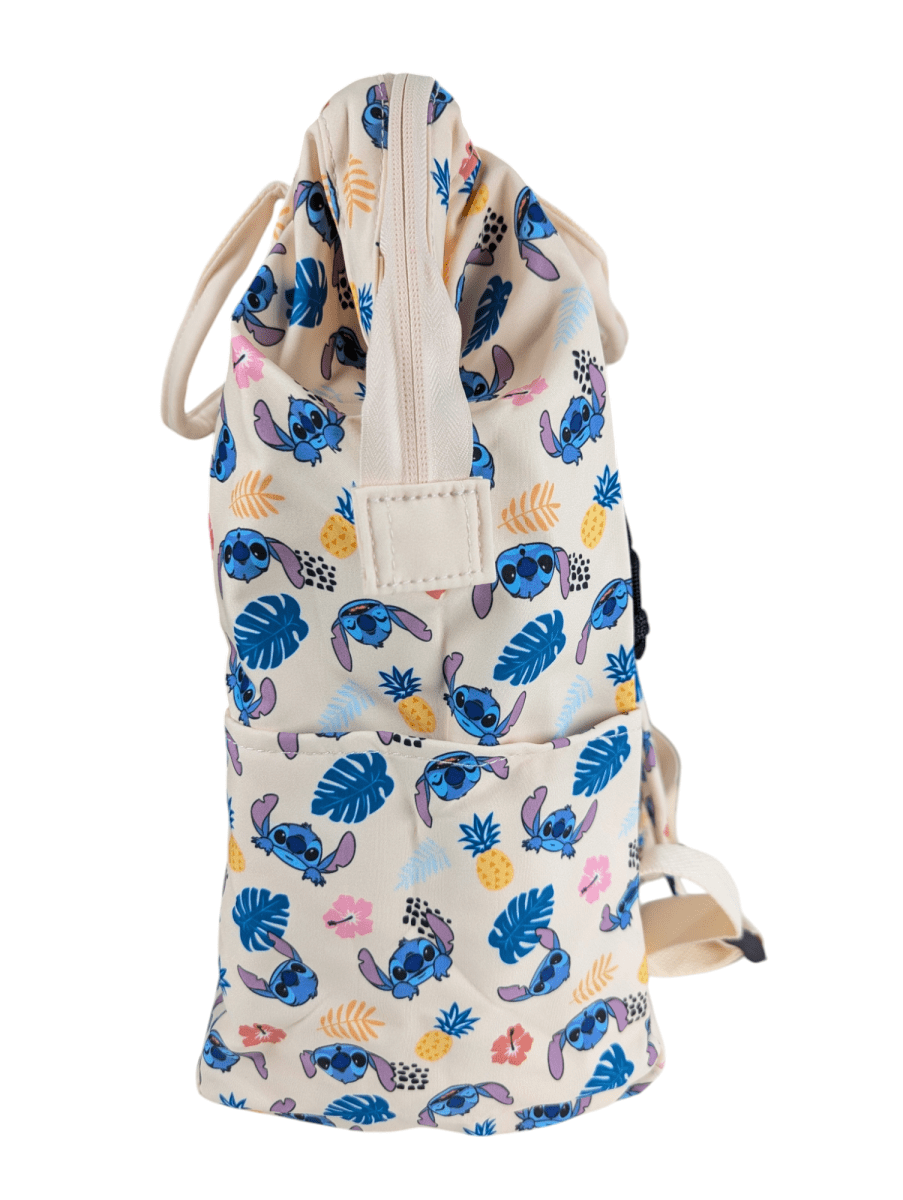 MOCHILA STITCH FLORAL MANGO: JUVENIL, CON PORTA LAPTOP Y MULTIPLES BOLSILLOS3