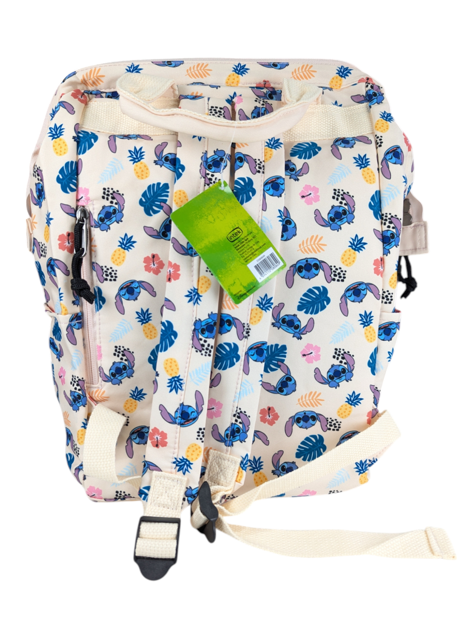 MOCHILA STITCH FLORAL MANGO: JUVENIL, CON PORTA LAPTOP Y MULTIPLES BOLSILLOS5