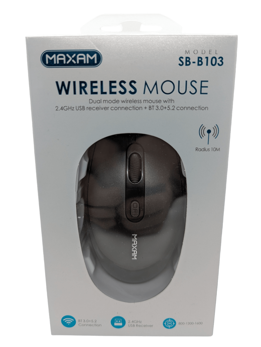 MOUSE INALAMBRICO OPTICO NEGRO DUAL MODE1
