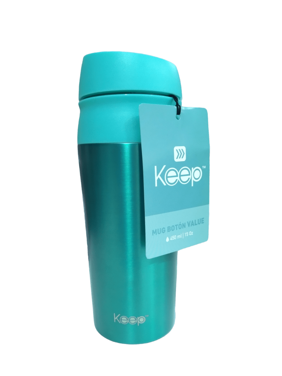 MUG BOTON VALUE KEEP VERDE2