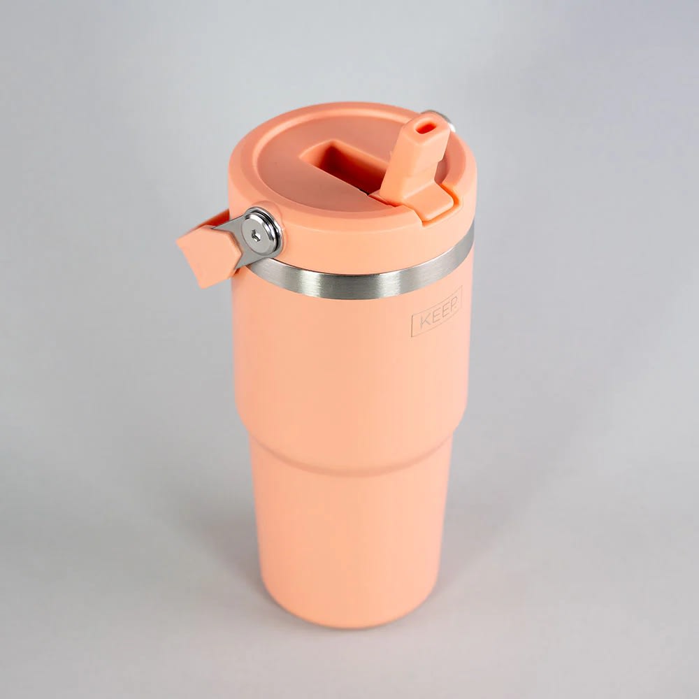 BOTELLA INSULADA C/ MANGO COLORES 590ML KEEP NARANJO3