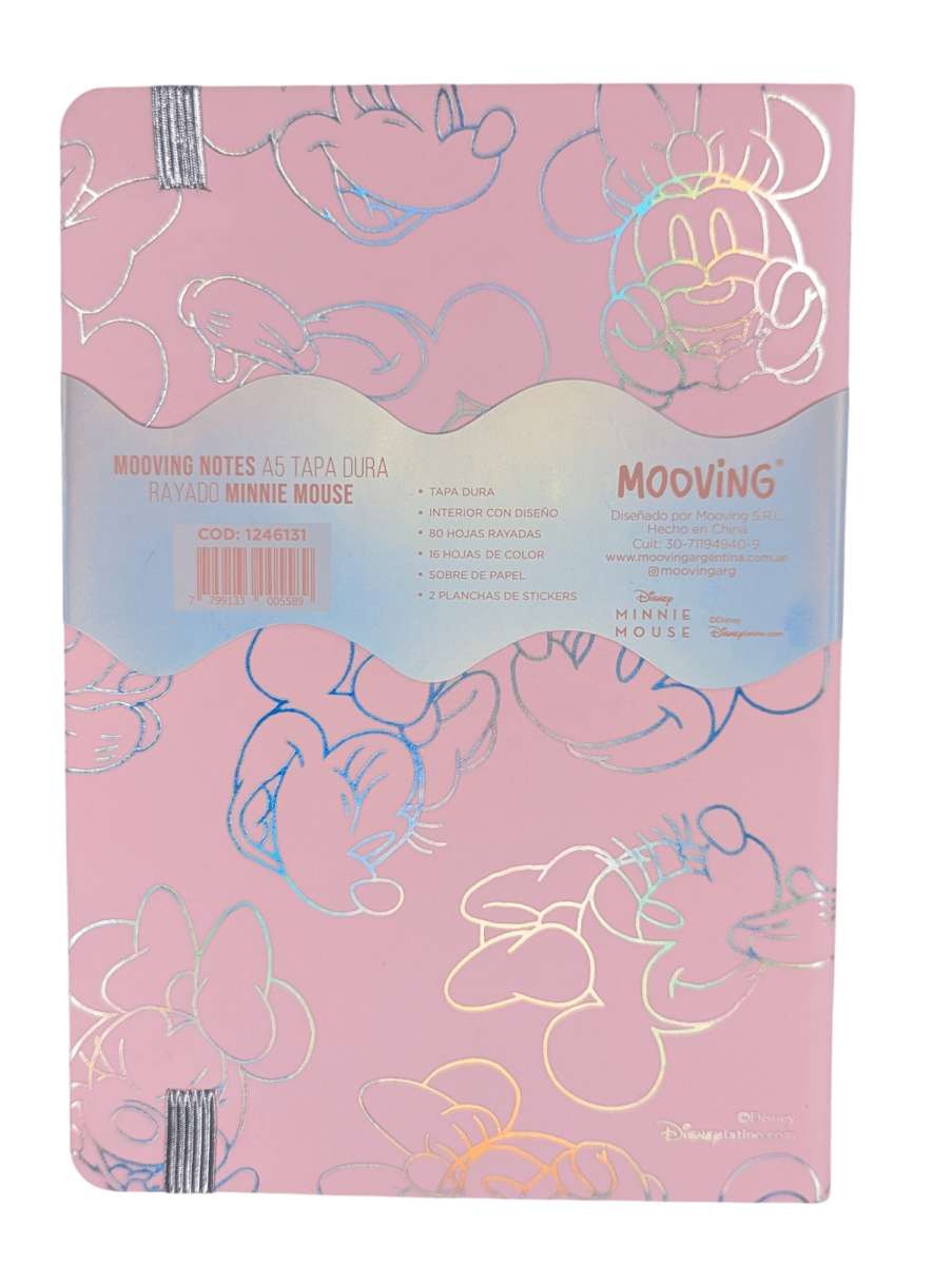 NOTES TAPA DURA A5 MINNIE MOUSE7