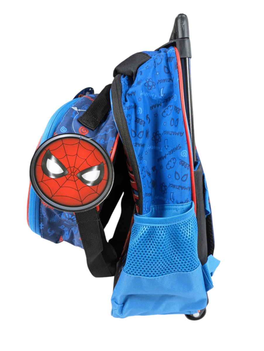 PACK ESCOLAR AMAZING SPIDERMAN CON RUEDAS: MOCHILA, LONCHERA Y ESTUCHE DISNEY 20253