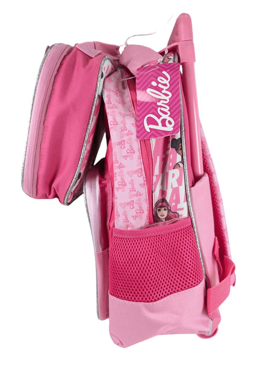 PACK ESCOLAR BARBIE CON RUEDAS: MOCHILA, LONCHERA Y ESTUCHE 20254