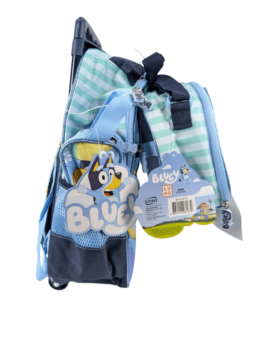 PACK ESCOLAR BLUEY CON RUEDAS: MOCHILA, LONCHERA Y ESTUCHE DISNEY 20253