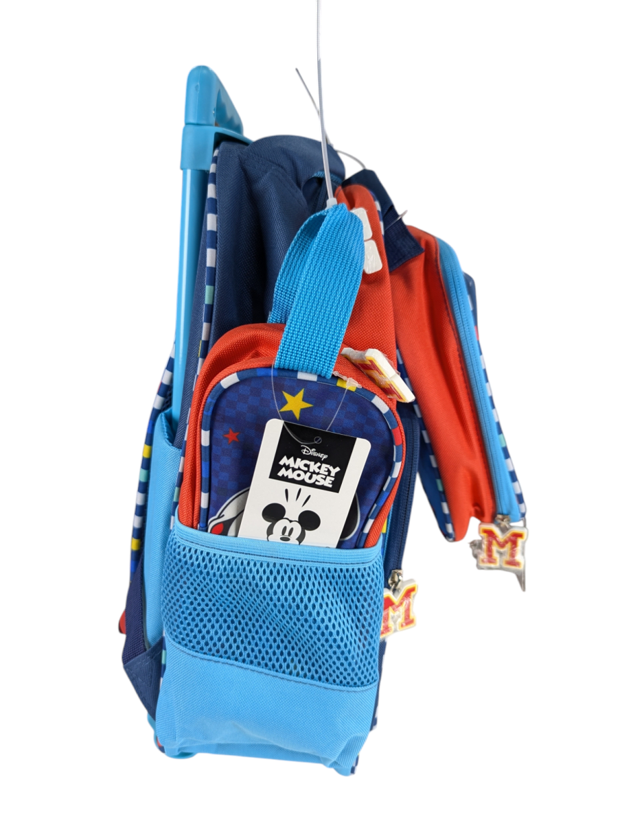 PACK ESCOLAR MICKEY CON RUEDAS: MOCHILA, LONCHERA Y ESTUCHE DISNEY 20254