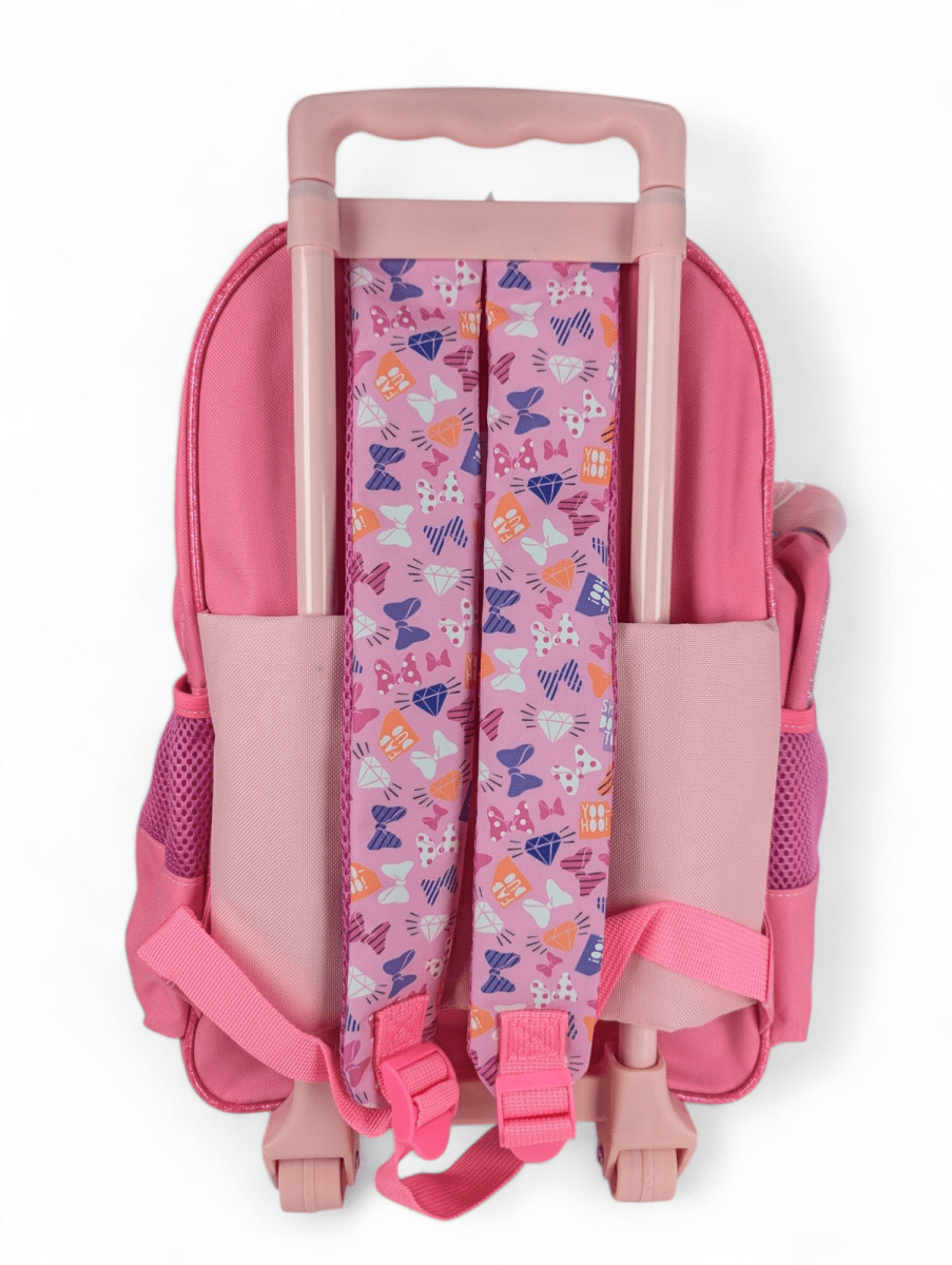PACK ESCOLAR MINNIE CON RUEDAS: MOCHILA, LONCHERA Y ESTUCHE DISNEY 20258