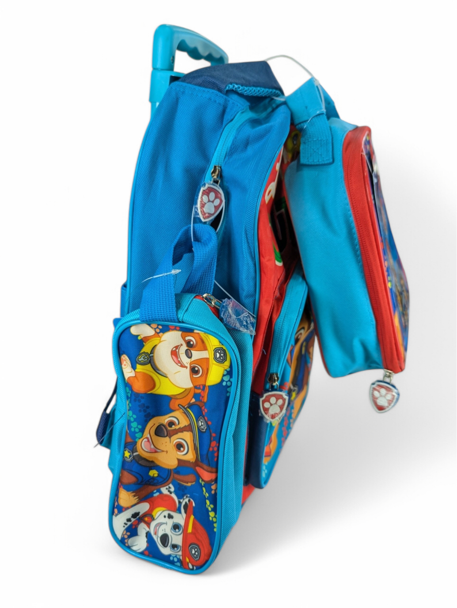 PACK ESCOLAR PAW PATROL BOY CON RUEDAS: MOCHILA, LONCHERA Y ESTUCHE DISNEY 20253
