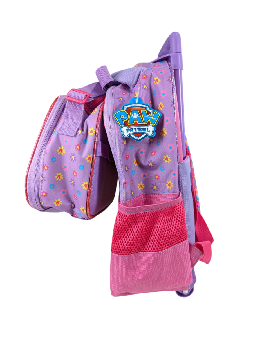 PACK ESCOLAR PAW PATROL SKYE CON RUEDAS: MOCHILA, LONCHERA Y ESTUCHE DISNEY 20254