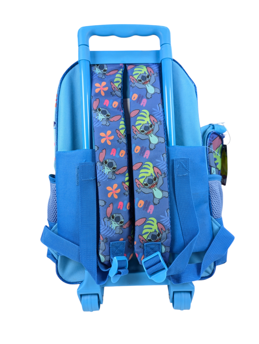 PACK ESCOLAR STITCH CON RUEDAS: MOCHILA, LONCHERA Y ESTUCHE DISNEY 20254