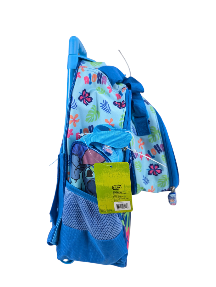 PACK ESCOLAR STITCH CON RUEDAS: MOCHILA, LONCHERA Y ESTUCHE DISNEY 20255
