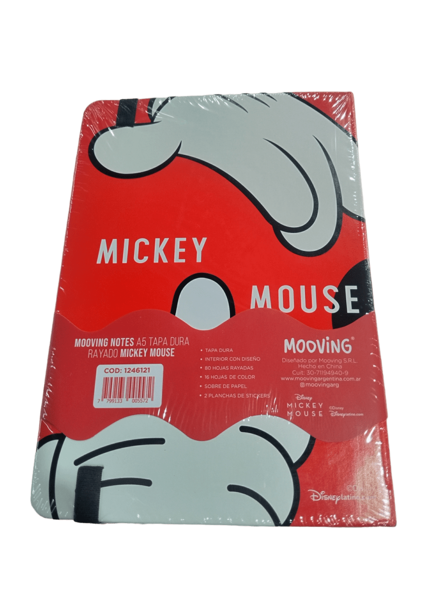 NOTES TAPA DURA A5 MICKEY MOUSE2