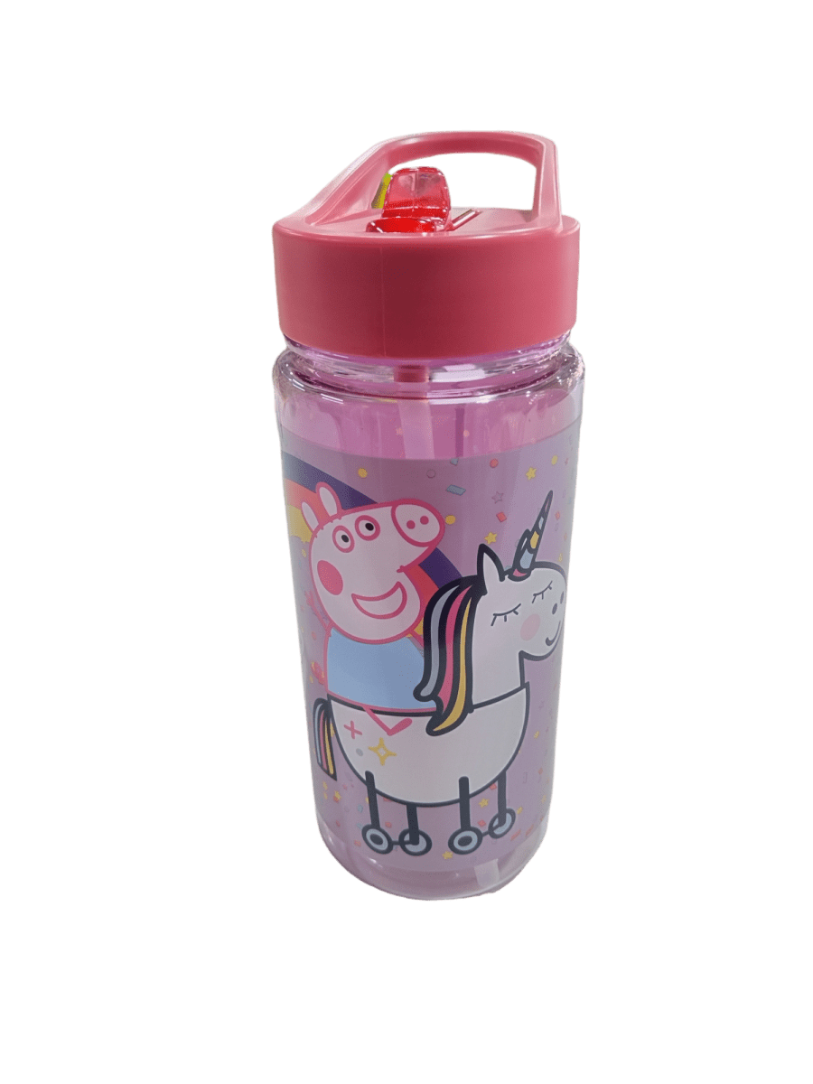 BOTELLA CON BOMBILLA  500ML PEPPA PIG1