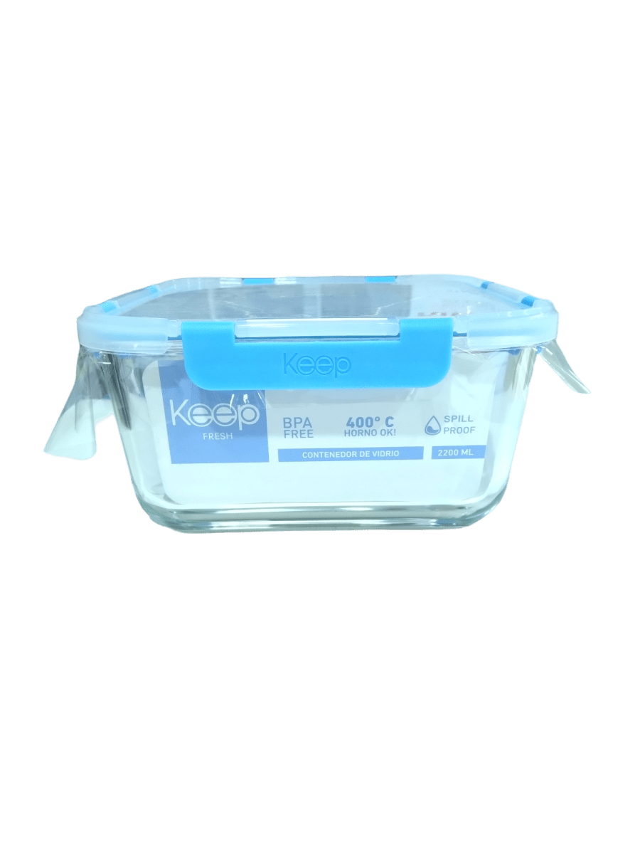 HERMÉTICO DE VIDRIO 2200 ML. KEEP3