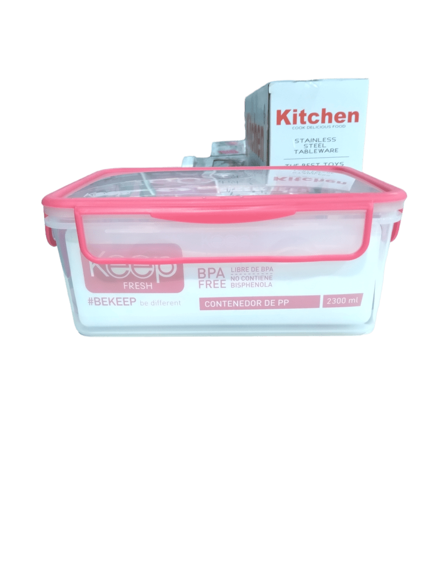HERMETICO PP RECTANGULAR KEEP 2300ML/400ML3