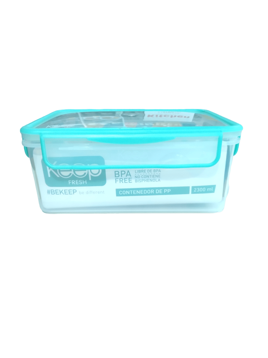 HERMETICO PP RECTANGULAR KEEP 2300ML/400ML1