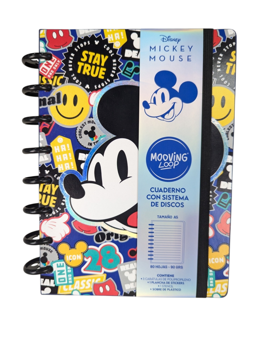 CUADERNO A DISCOS A5 MICKEY MOUSE1