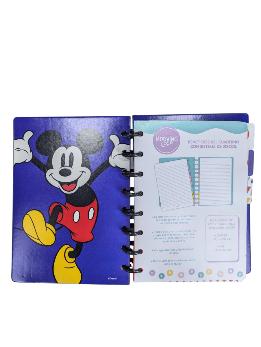 CUADERNO A DISCOS A5 MICKEY MOUSE4