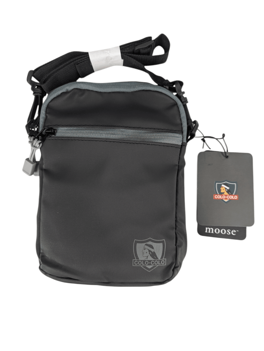BOLSO CRUZADO MOOSE FANATIKOS COLO COLO - CON COMPARTIMIENTO TÉRMICO Y MULTIPLES BOLSILLOS1