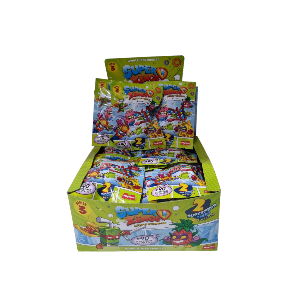 SACHET HEROE Y VILLANO TWO PACK SERIE 3 SUPERZINGS3