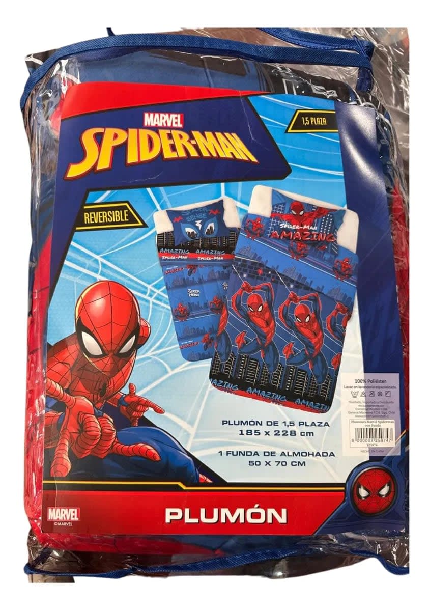 PLUMON RELLENO SPIDERMAN AZUL 1.5PL2