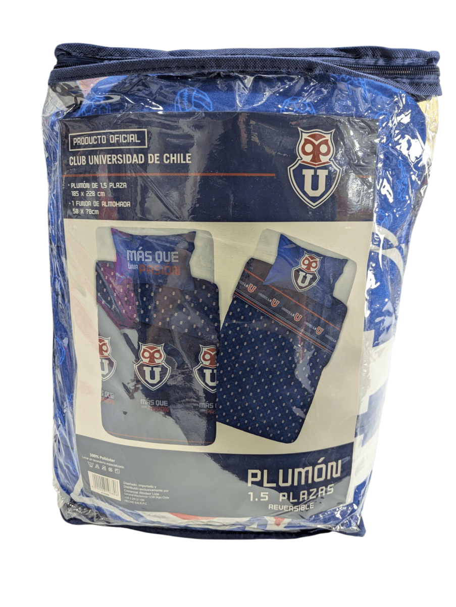 PLUMON RELLENO REVERSIBLE UNIVERSIDAD DE CHILE 1.5 PLAZAS1