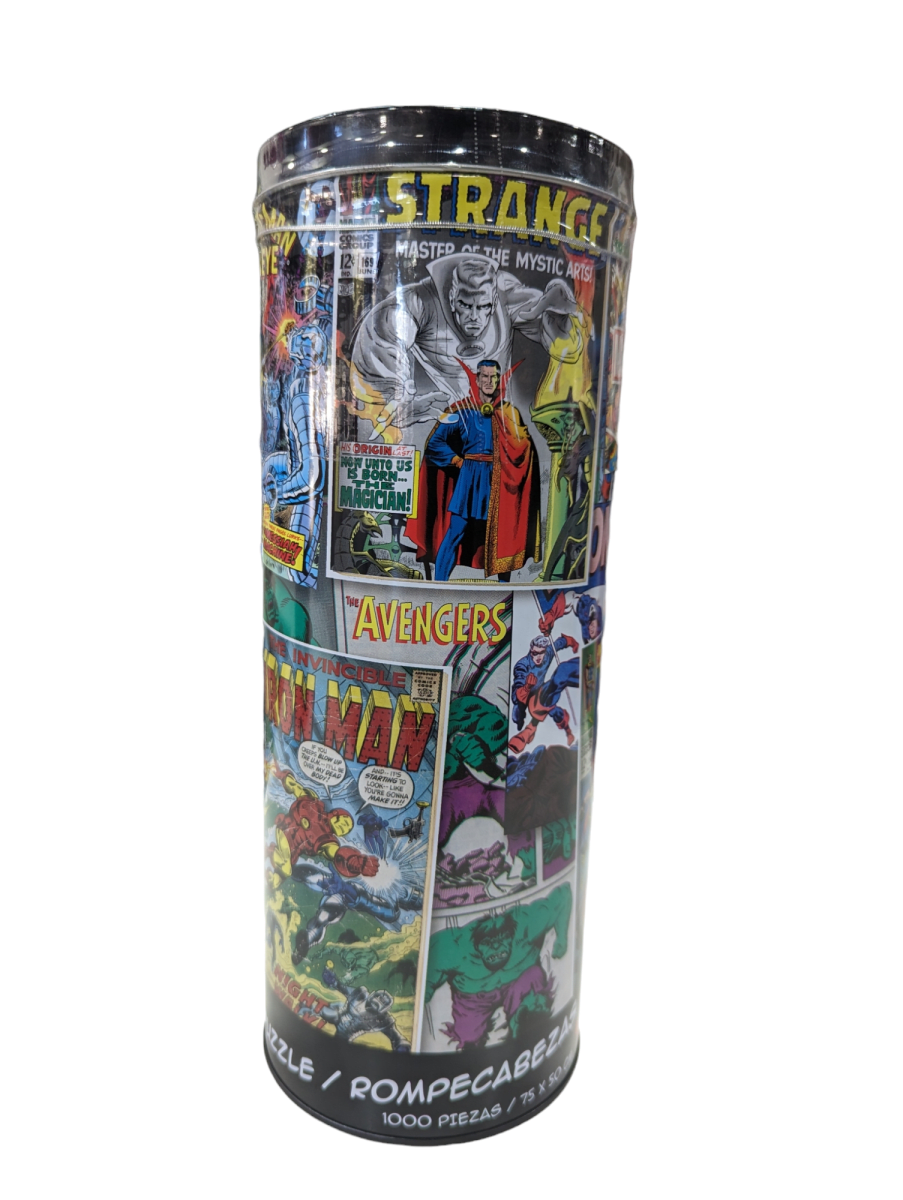 PUZZLE 1000 PZS TUBO METALICO MARVEL1