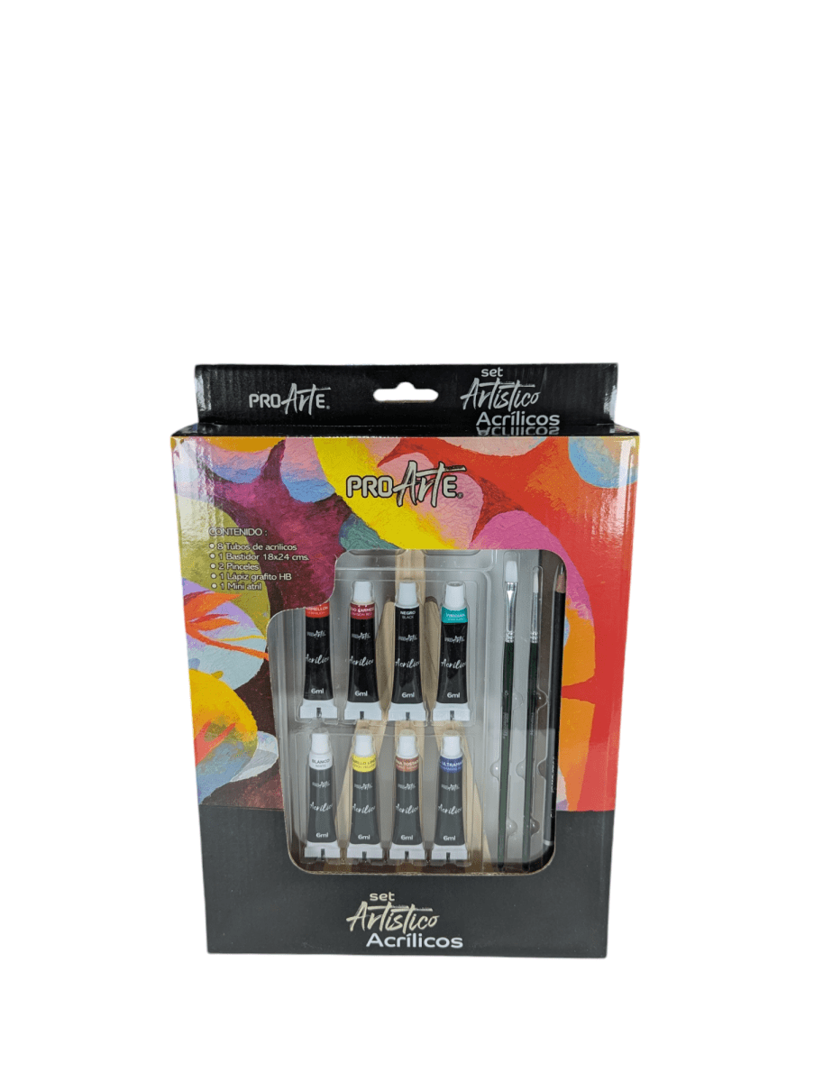 SET ARTISTICO PROARTE ACRILICO 13PCS1