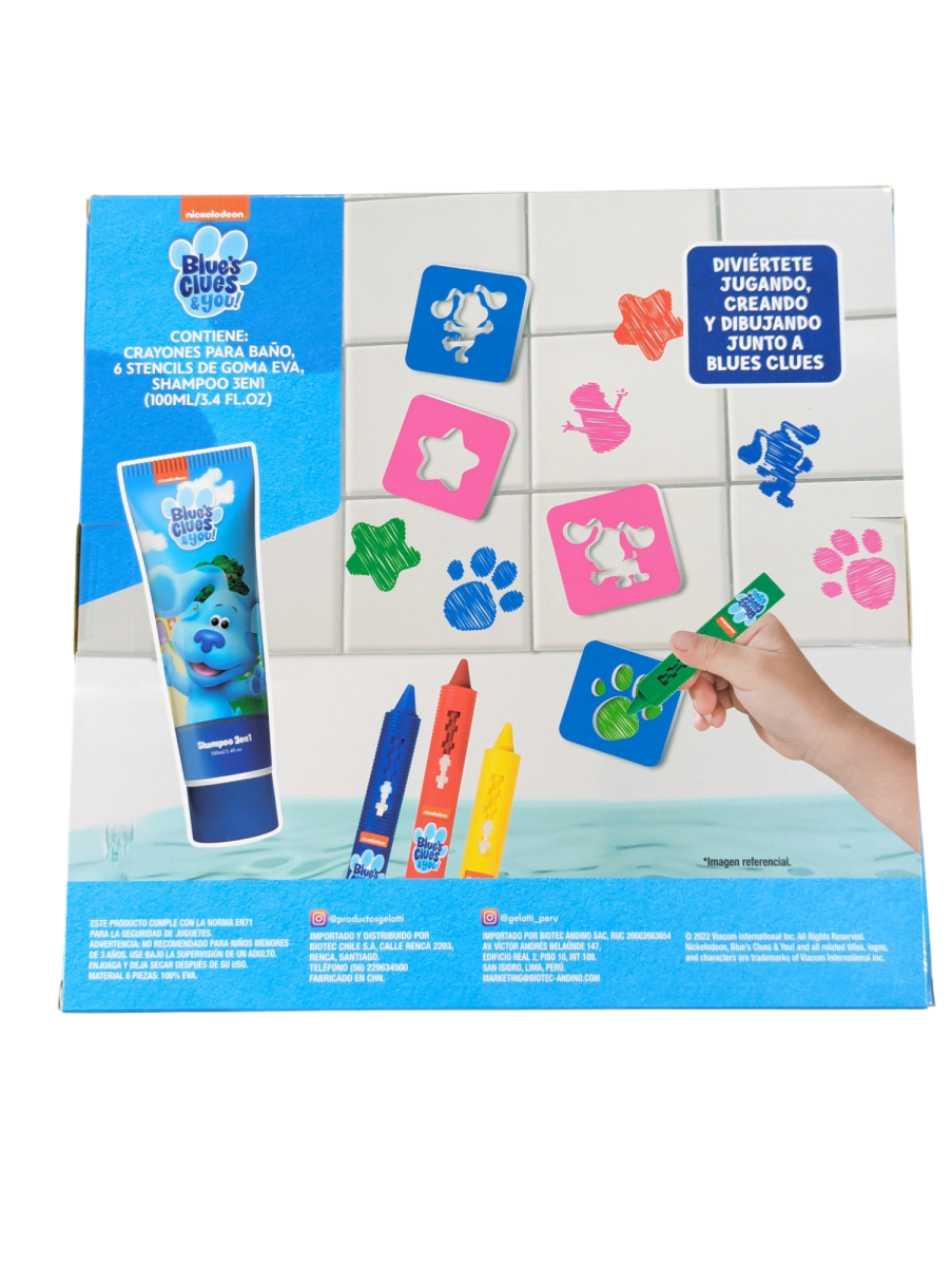 SHAMPOO +JUEGO ARTE BLUE CLUES1