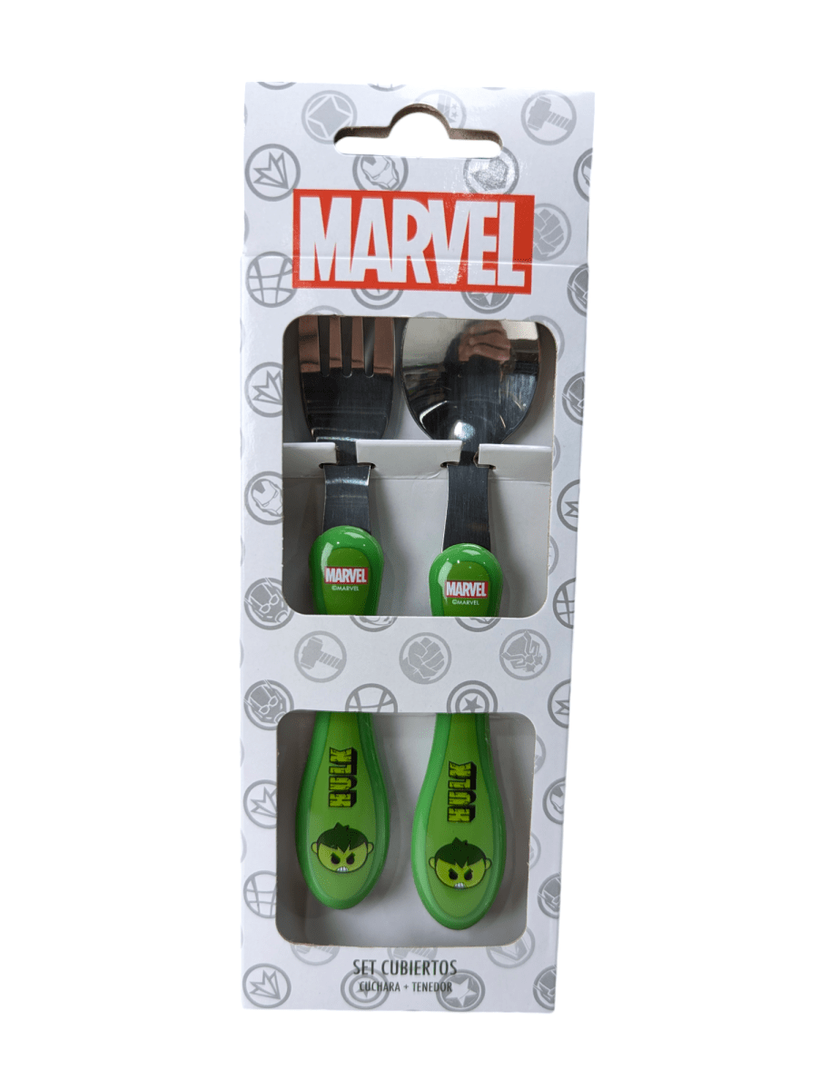 SET DE CUBIERTOS COLECCION MARVEL HULK1
