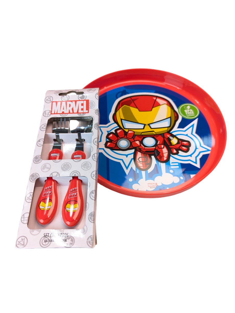 SET DE CUBIERTOS COLECCION MARVEL IRON MAN3