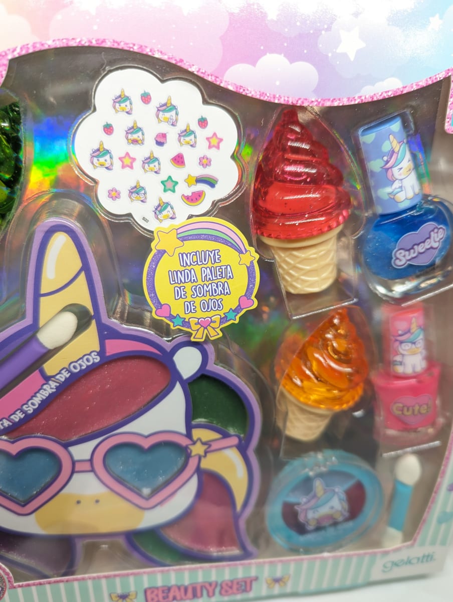SET DE MAQUILLAJE MULTI BRILLOS UNICORNIO1